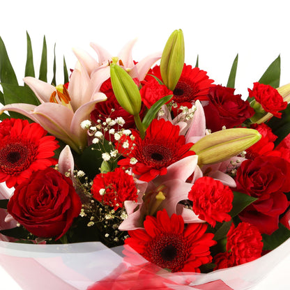 A Red Floral Fancy Bouquet