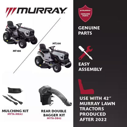 MT200 42 In. 19.0 HP 540Cc EX1900 Series Briggs and Stratton Engine Automatic Gas Riding Lawn Tractor Mower